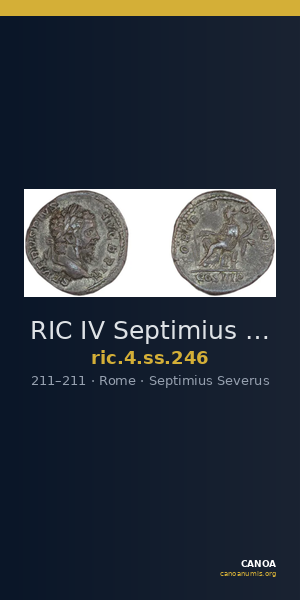 RIC IV Septimius Severus 246 — CANOA