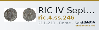 RIC IV Septimius Severus 246 — CANOA