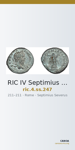 RIC IV Septimius Severus 247 — CANOA