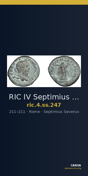 RIC IV Septimius Severus 247 — CANOA