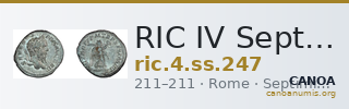RIC IV Septimius Severus 247 — CANOA