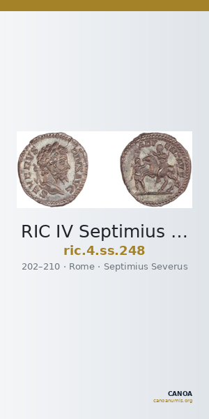 RIC IV Septimius Severus 248 — CANOA