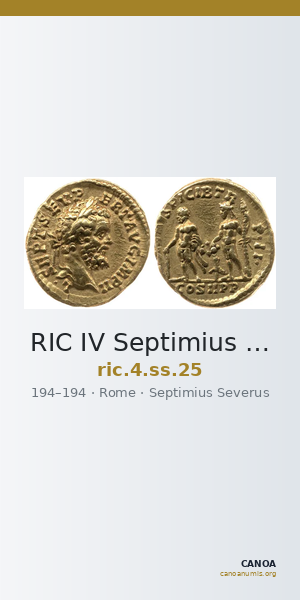 RIC IV Septimius Severus 25 — CANOA