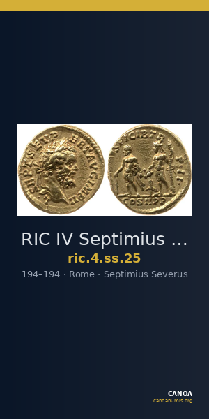 RIC IV Septimius Severus 25 — CANOA