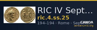 RIC IV Septimius Severus 25 — CANOA