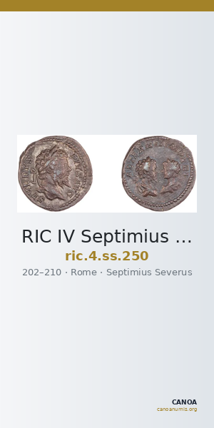 RIC IV Septimius Severus 250 — CANOA