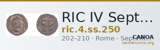 RIC IV Septimius Severus 250 — CANOA