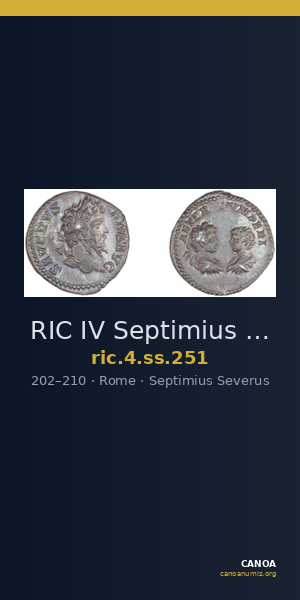 RIC IV Septimius Severus 251 — CANOA