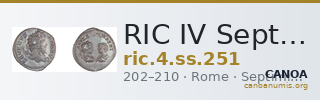 RIC IV Septimius Severus 251 — CANOA