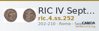 RIC IV Septimius Severus 252 — CANOA