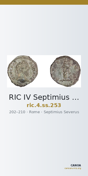 RIC IV Septimius Severus 253 — CANOA