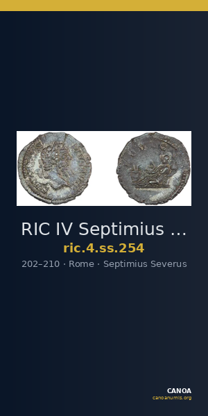 RIC IV Septimius Severus 254 — CANOA