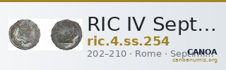 RIC IV Septimius Severus 254 — CANOA