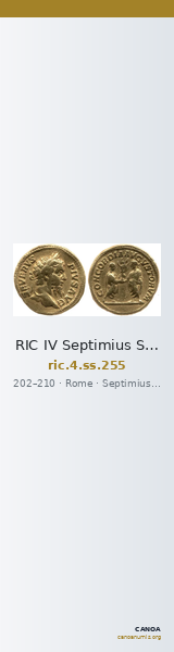 RIC IV Septimius Severus 255 — CANOA
