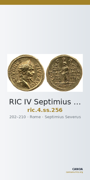 RIC IV Septimius Severus 256 — CANOA