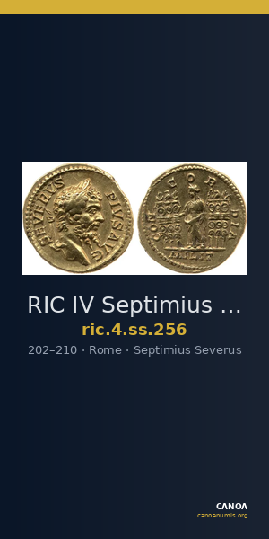 RIC IV Septimius Severus 256 — CANOA