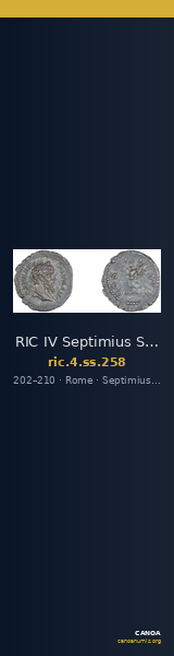 RIC IV Septimius Severus 258 — CANOA