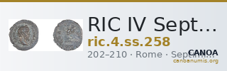 RIC IV Septimius Severus 258 — CANOA