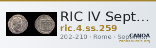 RIC IV Septimius Severus 259 — CANOA
