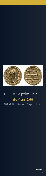 RIC IV Septimius Severus 260 — CANOA