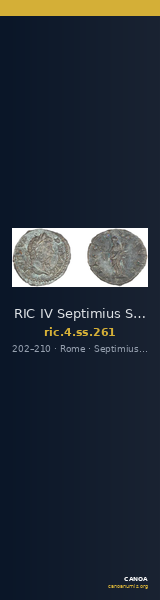 RIC IV Septimius Severus 261 — CANOA