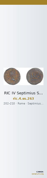 RIC IV Septimius Severus 263 — CANOA