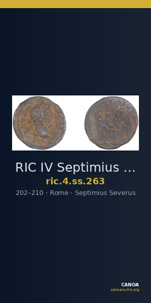 RIC IV Septimius Severus 263 — CANOA