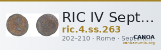 RIC IV Septimius Severus 263 — CANOA