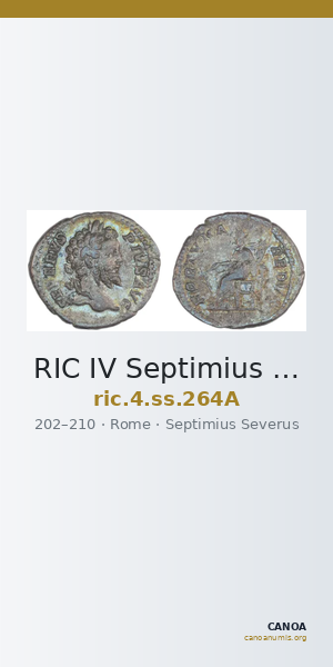 RIC IV Septimius Severus 264A — CANOA
