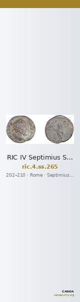 RIC IV Septimius Severus 265 — CANOA