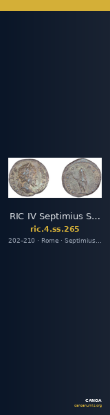 RIC IV Septimius Severus 265 — CANOA