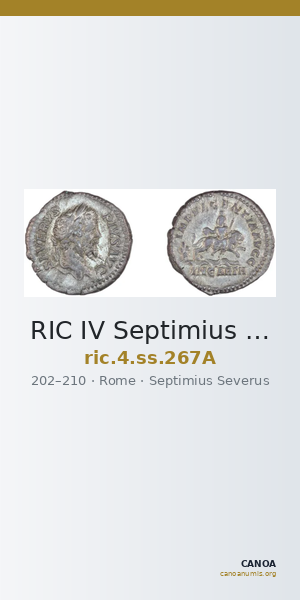 RIC IV Septimius Severus 267A — CANOA