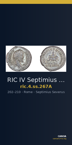 RIC IV Septimius Severus 267A — CANOA