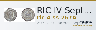 RIC IV Septimius Severus 267A — CANOA