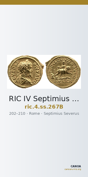 RIC IV Septimius Severus 267B — CANOA