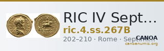 RIC IV Septimius Severus 267B — CANOA