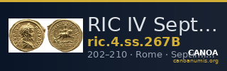 RIC IV Septimius Severus 267B — CANOA