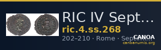 RIC IV Septimius Severus 268 — CANOA