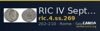 RIC IV Septimius Severus 269 — CANOA