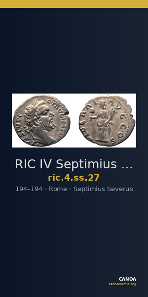 RIC IV Septimius Severus 27 — CANOA