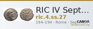 RIC IV Septimius Severus 27 — CANOA