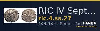 RIC IV Septimius Severus 27 — CANOA