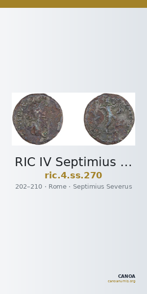 RIC IV Septimius Severus 270 — CANOA