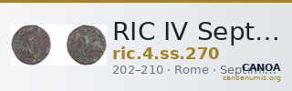 RIC IV Septimius Severus 270 — CANOA