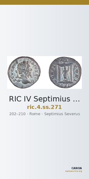 RIC IV Septimius Severus 271 — CANOA