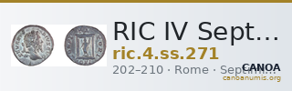 RIC IV Septimius Severus 271 — CANOA