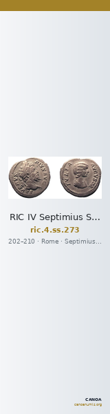 RIC IV Septimius Severus 273 — CANOA
