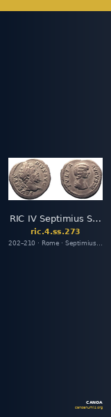 RIC IV Septimius Severus 273 — CANOA