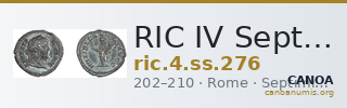 RIC IV Septimius Severus 276 — CANOA