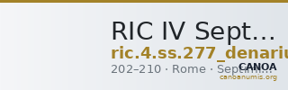 RIC IV Septimius Severus 277 (denarius) — CANOA